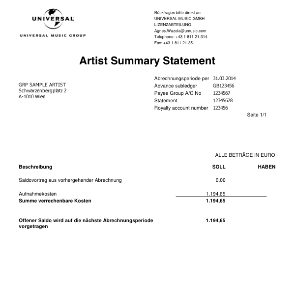 Statement Example